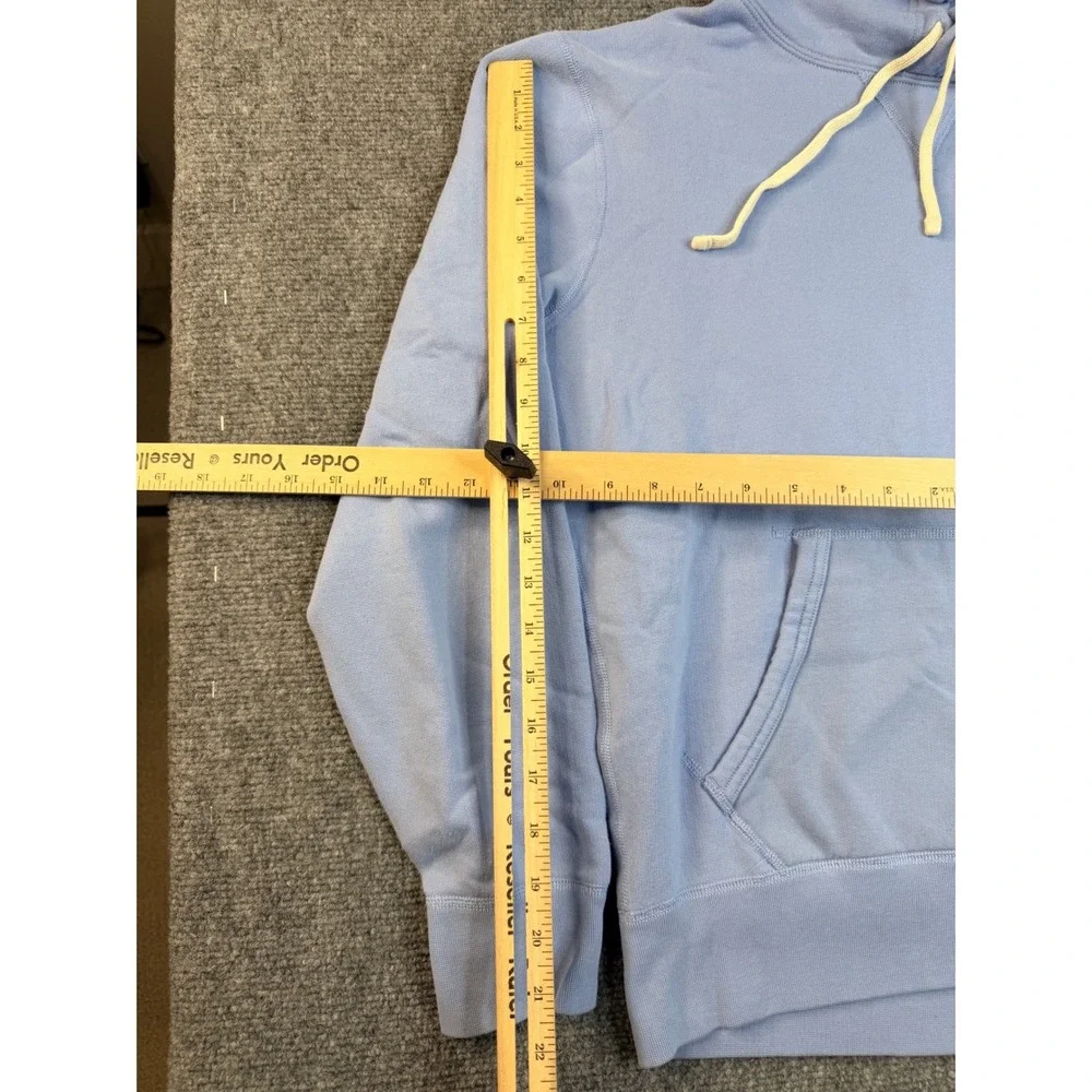 Polo Ralph Lauren Mens Size M Blue Fleece Hoodie Pullover Sweatshirt Embroidered - Picture 5 of 7